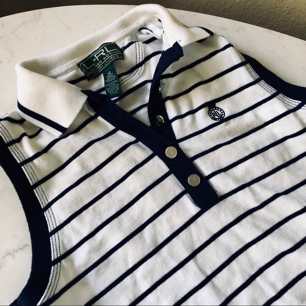 Ralph Lauren Active Golf/Tennis Striped Polo XS
